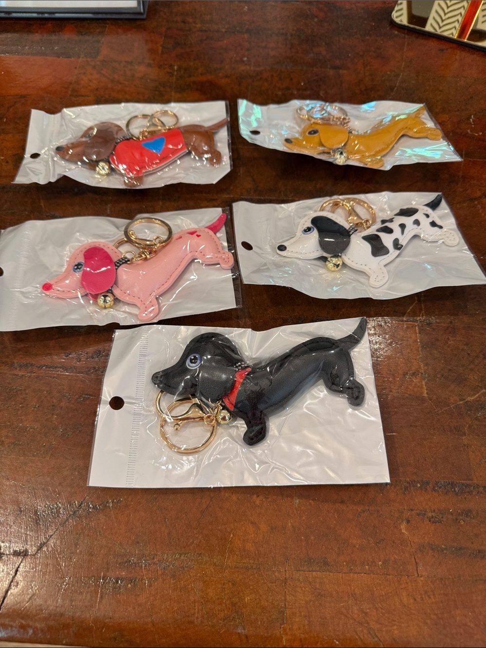 Dachshund Dog Keychain Charm - Assorted Colors